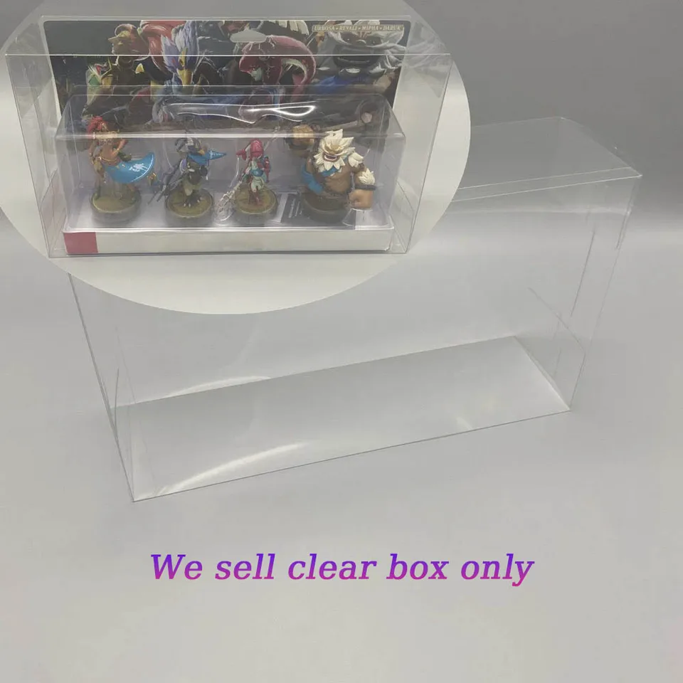 Transparentný ochranný kryt PET pre Amiibo Legenda Zeldara: Dych divokej verzie Clear Display Storage Box
