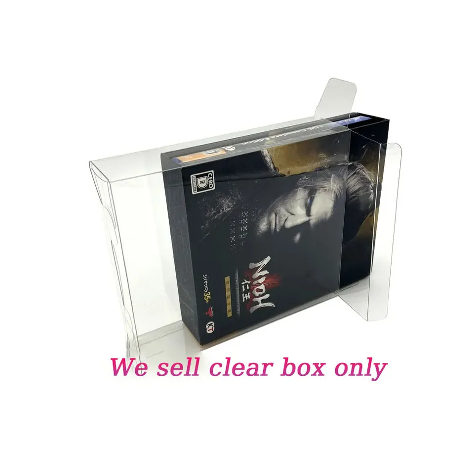 Transparentný ochranný kryt PET pre PS4 NiOH Complete Limited Edition Game Clear Storage Display Collect Box Case Case