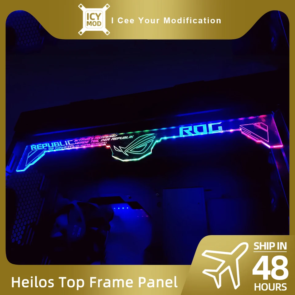 Transperant Top RGB panel pre ROG Strix Helios podvozok GX601 CASE ACryl Custom Decorácie Argb osvetlenie ASUS Faith 5V/12V AURA