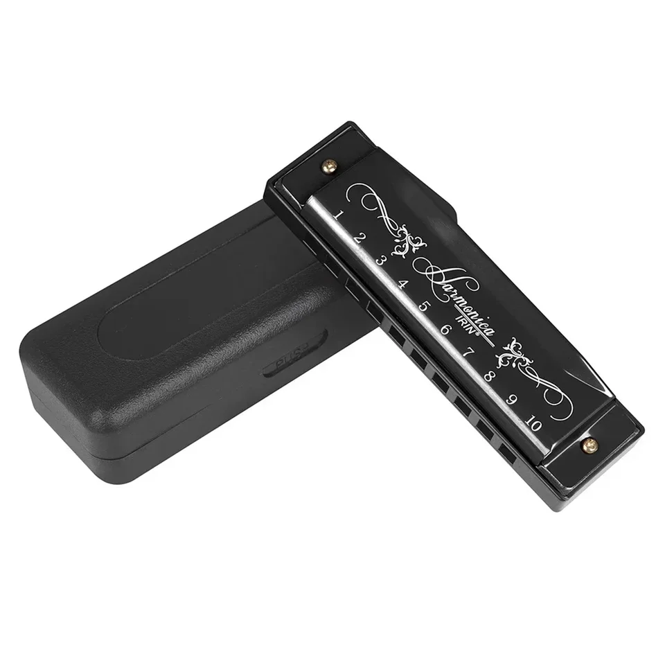 Tremolo harmonika harmonika hudobné nástroje 10 jamky 20 tón 10.4cmx2.8cm z nehrdzavejúcej ocele Vietor