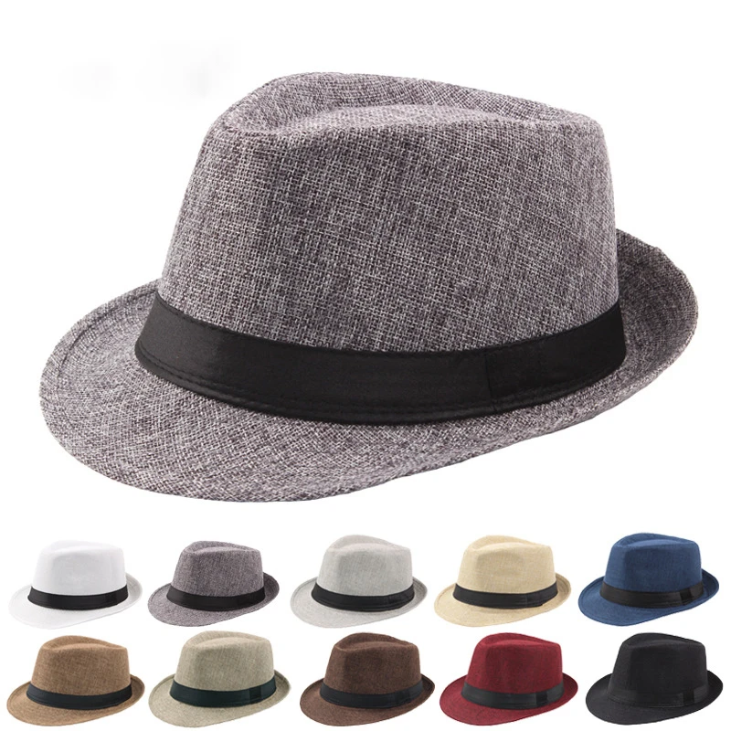 Trendy široké okrajové muži Slaw klobúk Ženy Letná pevná farba fedoras jazz slnečný čiapka vonkajšia neformálne kovbory klobúky Panama Panama