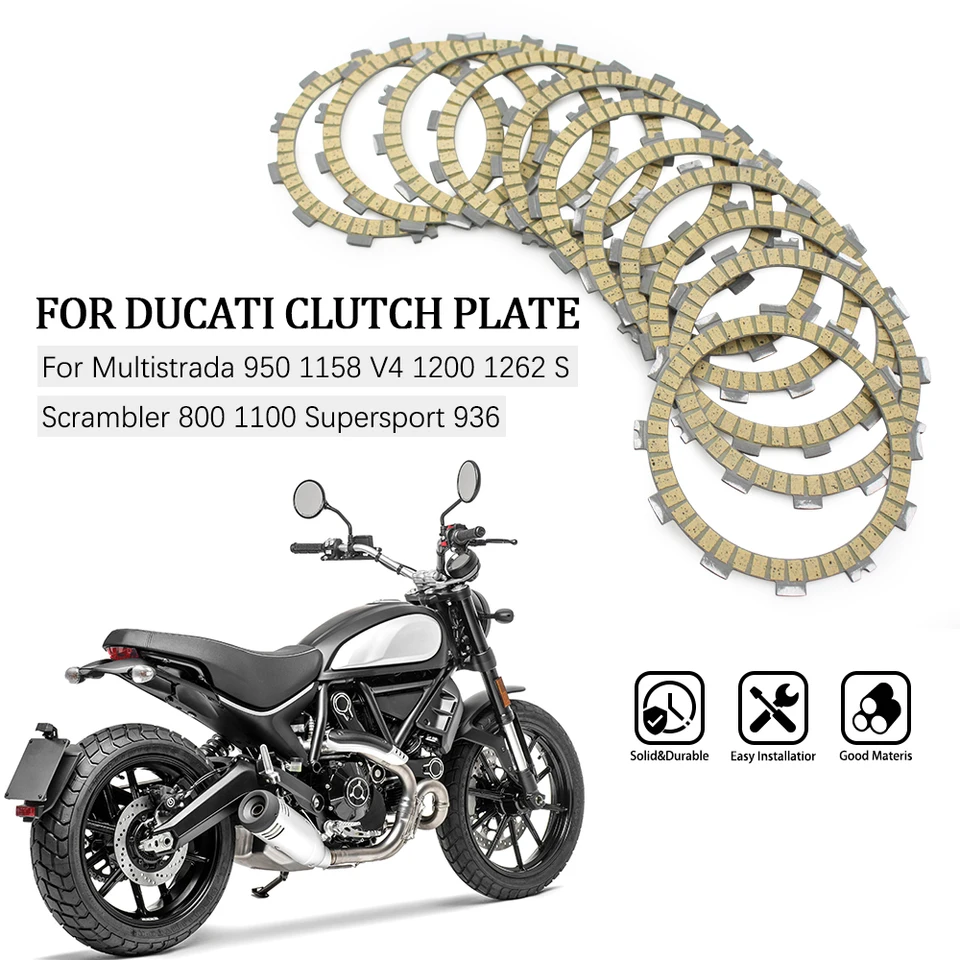 Trečný disk Trecie platne pre motocyklovú spojkovú dosku pre Ducati Monster 797 821 1100 1200 Multistrada 950 950S 1158 V4 V4S 1200S 1260 1262S