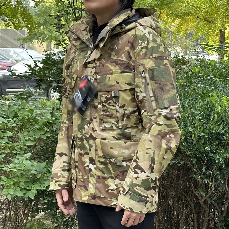 TRG Army Fans Tactical Charge Coat Multi vrecko s kapucňou tvrdá škrupina Adhesive Pressing Technology Outdoor Hunting Field Bunda