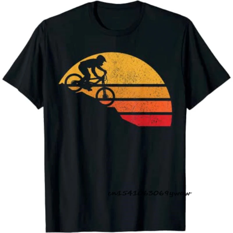 Trhirky na horských bicykloch Men Tshirts Vintage z kopca Mount Mtb Nové tričko pre mužov Pure Cotton Print Tees Camisas