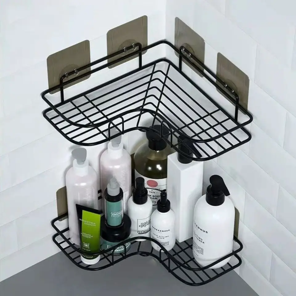 Triangle kúpeľňový skladovací stojan Odtrhol nástenný stúpa