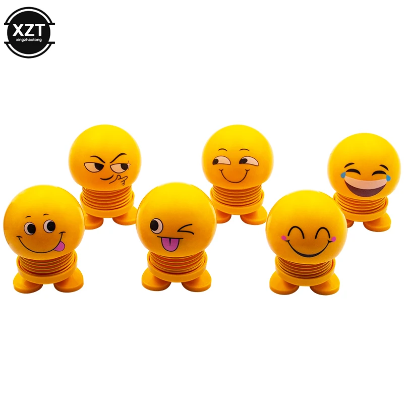 Triasanie hlavičkových hračiek Doplnky Bobble hlava bábika Roztomilý karikatúra Funny výraz trasenie hlavy robot automobil dashboard dekorácia