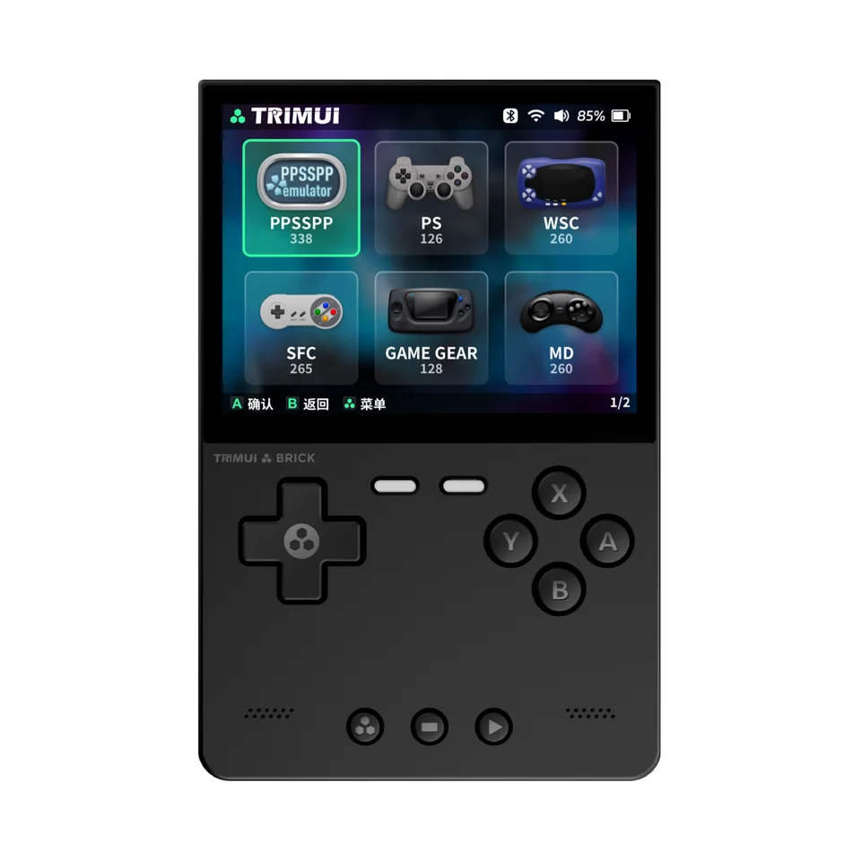 Trimui Brick 2024 Nový model: Mini Game Console, Classic GBA Retro Vertikálne open-source vreckový počítač, 3,2 