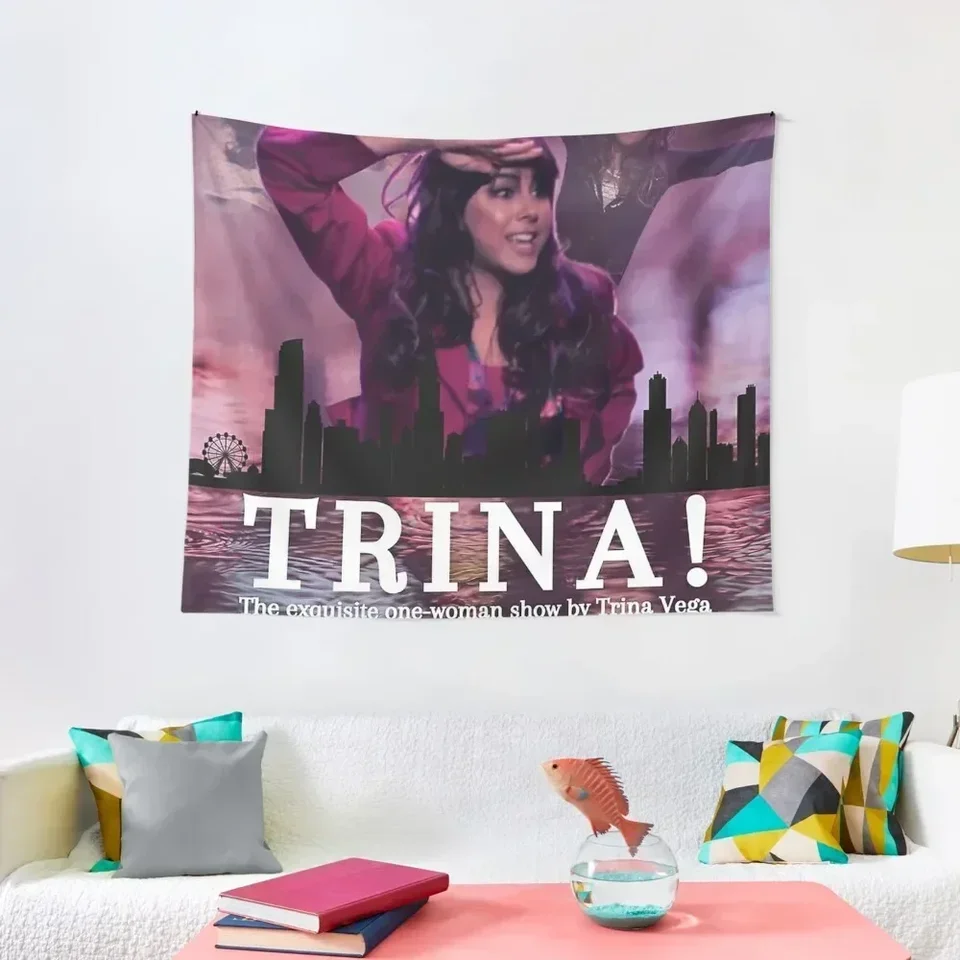 Trina Vega Víťazná chicagská letáka plagátovej tapisérie dizajn pre spálne steny dekorácie závesné tapisérie