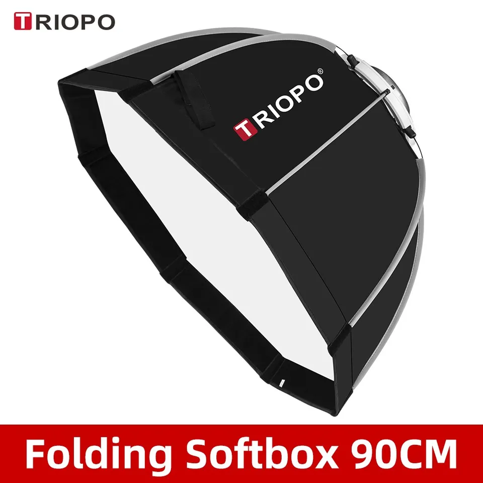 Triopo K90 90 cm fotografií MONT MONTALE OCTAGON DEBRELLOR OUTHONOR Softbox s prepravou tašky pre štúdio Flash Softbox
