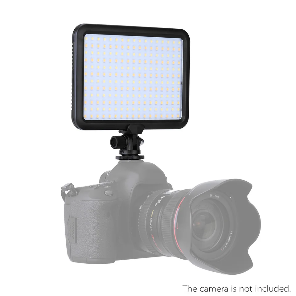 Triopo TTV-204 LED Video Light Camera Video Light Lamp pre kameru Canon Nikon DSLR kamera pre batériu Sony NP-F NP-FM NP-H batéria