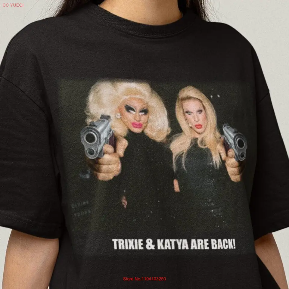 Trixie a Katya T tričko Mattel Sweat ZamolodchiKova Rupauls Drag Race Queen dlhé alebo krátke rukávy