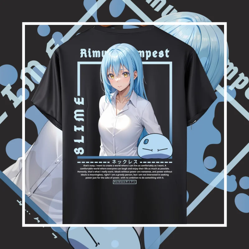 Tričko anime tensura rimuru Tempest katun Premium 24s - tričko Distro ovrsize Tensei slima slime datta ken