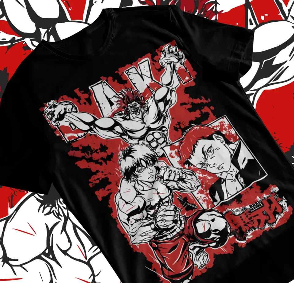 Tričko Baki Baki The Grappler Hanma Manga Yujiro Hanma Baki Anime Soft Tee