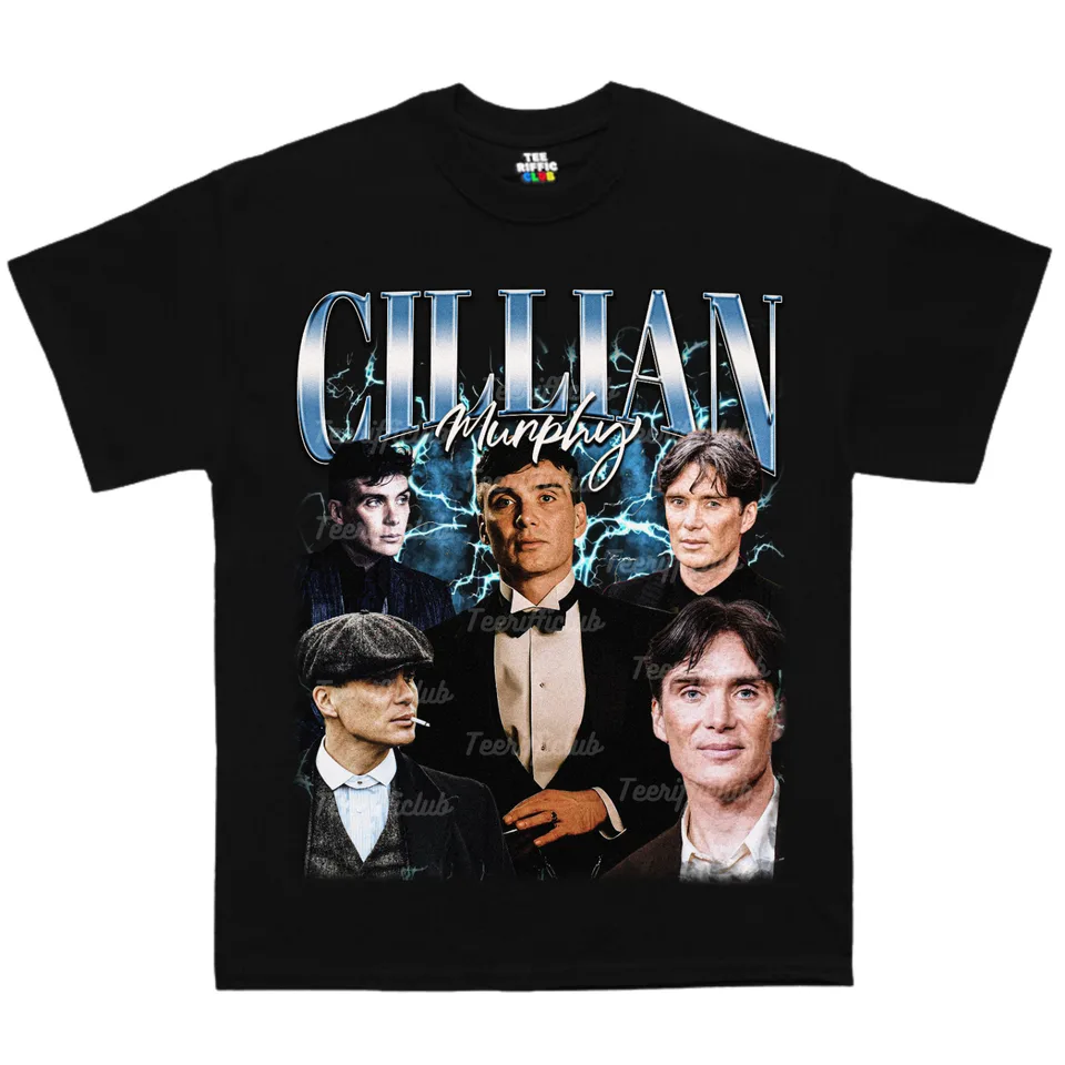 Tričko Cillian Murphy, slávny herec T-Shirt TV, Vintage Peaky Blinders, Y2K Tee