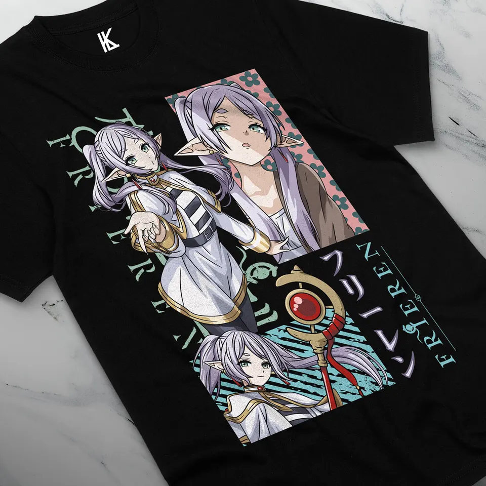 Tričko Frieren Beyond Journey's End Fern Stark Girl Anime Gifts Tirl All