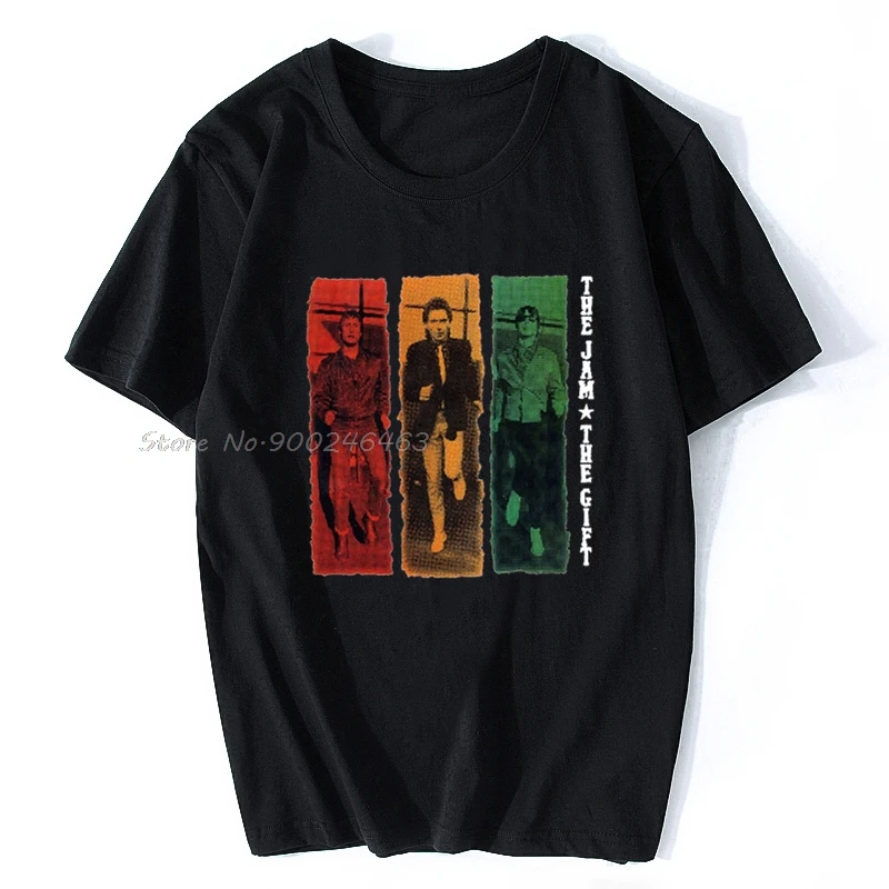 Tričko Jam, pánske darček Paul Weller Unisex Top Guitar Plagát Art Men Cotton Tees Tops anime Harajuku Streetwear