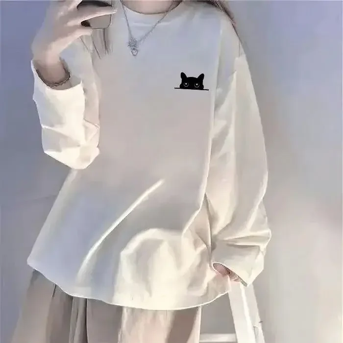 Tričko na jeseň bavlnené tričko s dlhým rukávom
