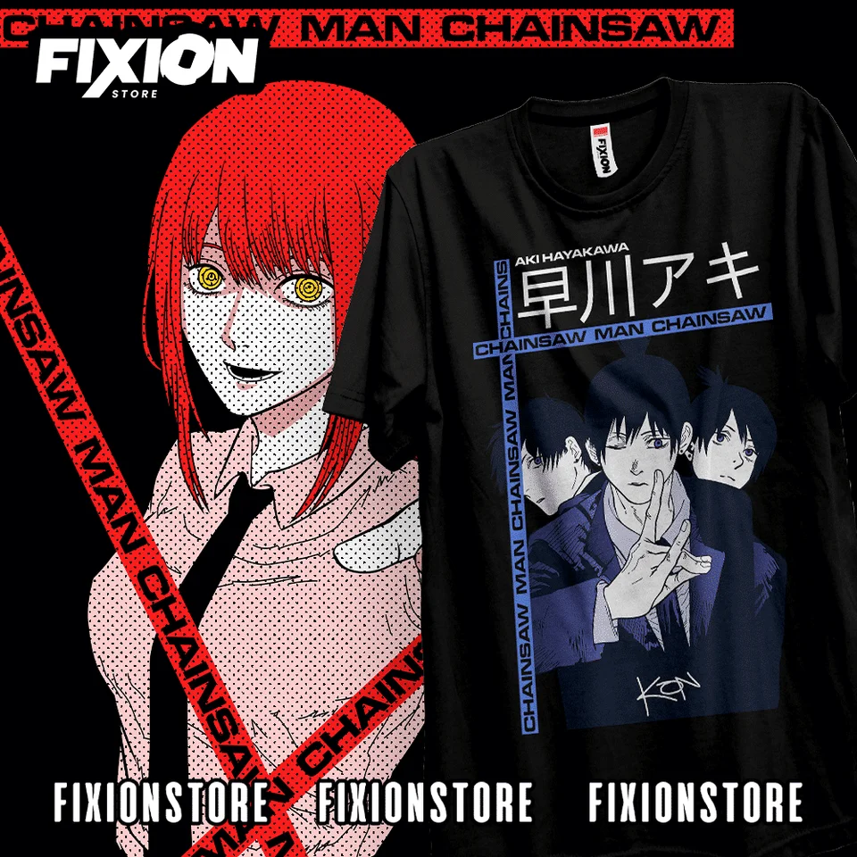 Tričko pre anime Chainsawman-Noviembre #6 Mange Tee