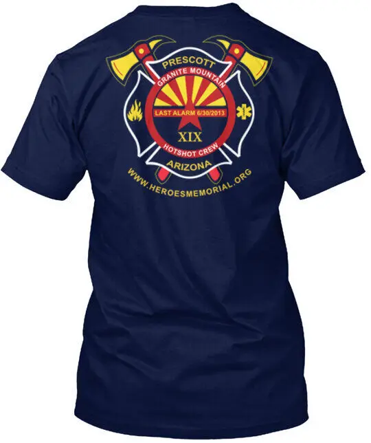 Tričko Tričko Granite Mountain Hotshots Tee vyrobené v USA Anime Pattern Clothing Clothing Bottal Krátko rukávy