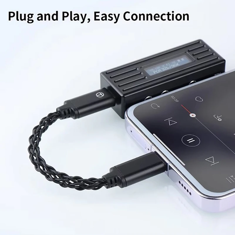 TRN na typ C na typ C DAC AMP UPDATE KÁBEL Kábel HIFI Adaptér zosilňovač slúchadiel 8Strand strieborný drôt pre telefóny TRN TE PRE PHONES