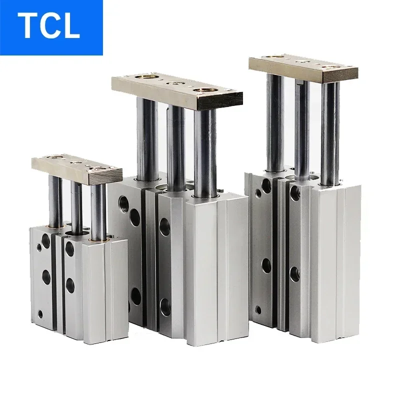 Trojosový valec série TCL Series 12 16 20 25 32 40 50 63 mm zdvih 10 20 25 30 40 50 75 100 125 150 200 250 250 300 mm