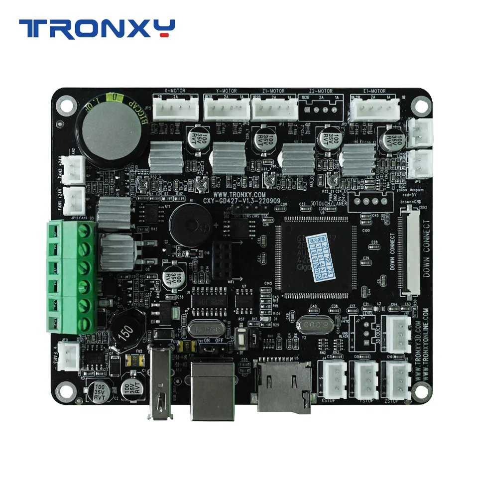 TRONXY 3D TLAČNÁ KLASOVÁ KLASOVÁ KRAJINA PRE CRUX 1 Pôvodné diely Pôvodné dosky Tichý ovládač Základné dosky