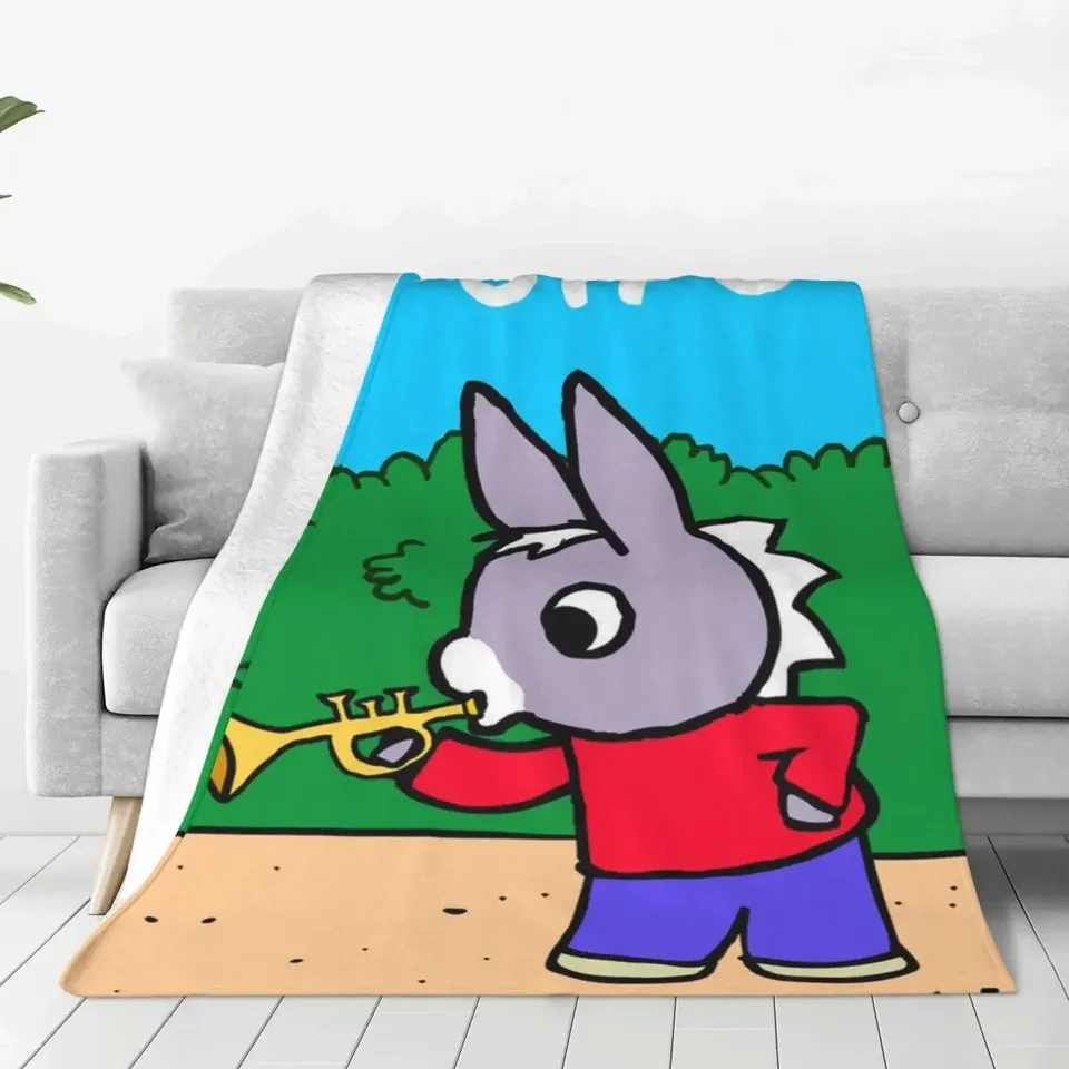 Trotro karikatúra pletené prikrývky kawaii plyšový hod. Prikrývka letún cestovná dekorácia mäkké teplé lôžko