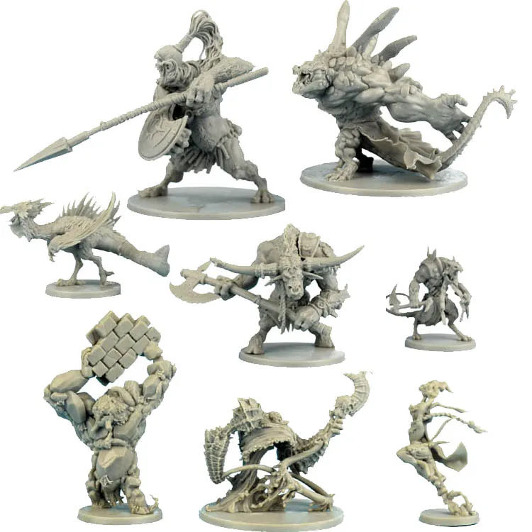 TRPG stolová hra Masívna temnota miniatúry Dungeons Ratling Troglodyte Eelemental Roaming Monster Bosses Figure