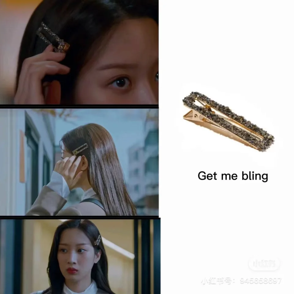 True Beauty Mun Ka Young Hair Clip Lany Tvar lebky Kórea televízna dráma pre ženy prívesky brincos
