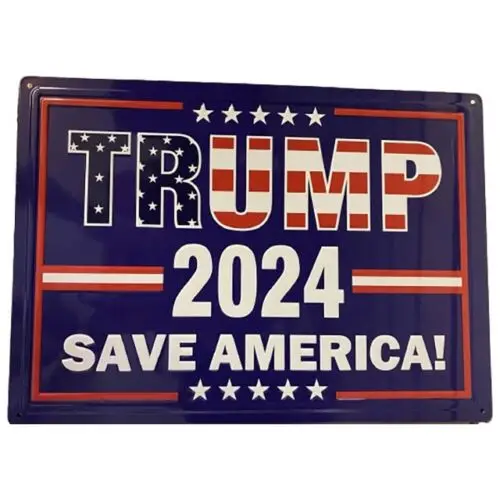 Trump 2024 Znak Save America Retro metal cin Sign Trump 2024 tovar