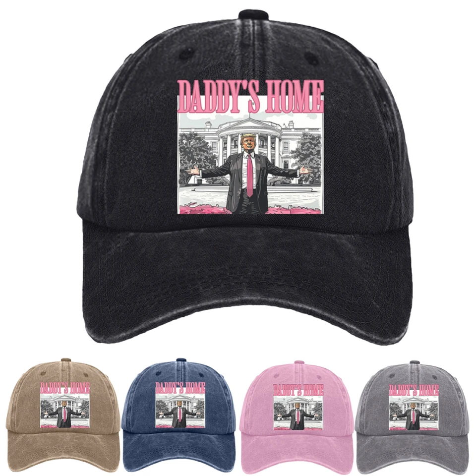 Trump Hat Pohodlný prezident klobúk nastaviteľná zúfalá čiapka vianočné tematické umývané bavlnené baseballové čiapky Patriots Prezident Hat Hat