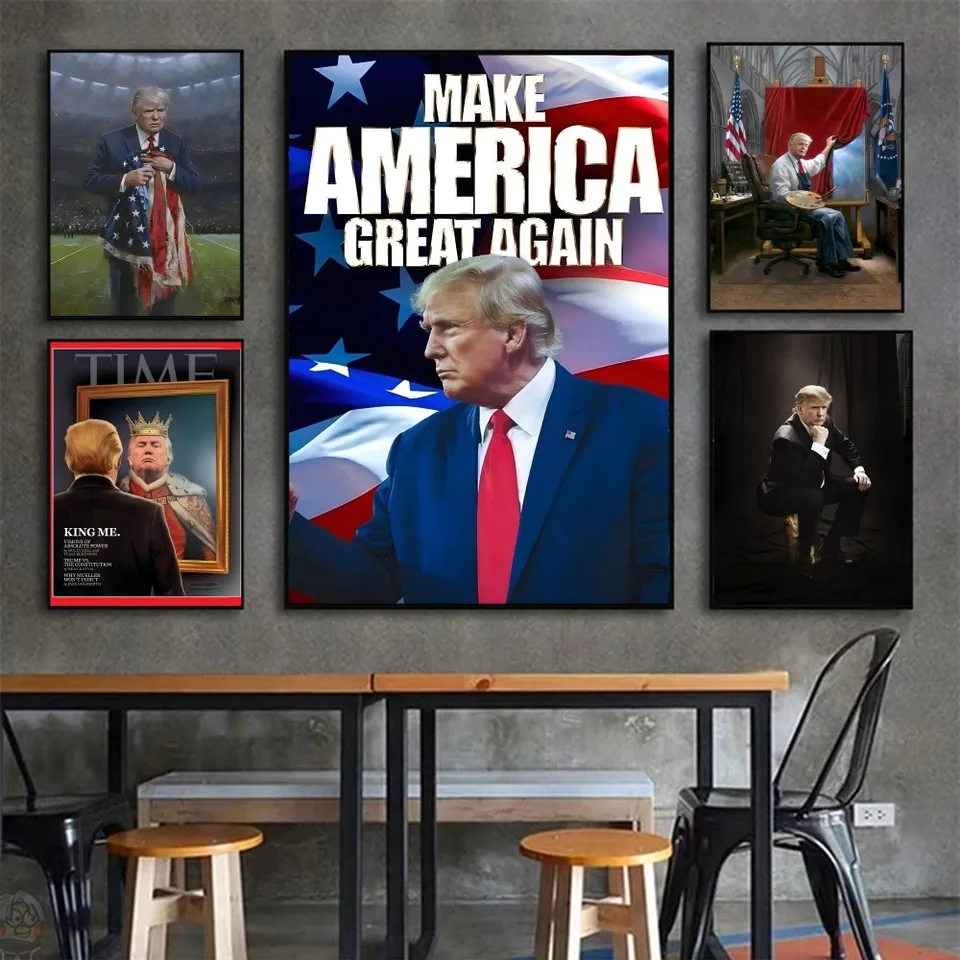 Trump plagáty nálepky umenia nástenné nástenné maľby dekorácie