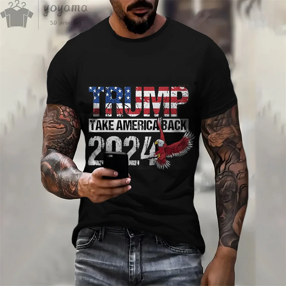 Trump potlač oblečenie Men Funny košele Trump košeľa pánske oblečenie nadmerné tričko Tričko s krátkym rukávom tričko Trump Graphic Tee