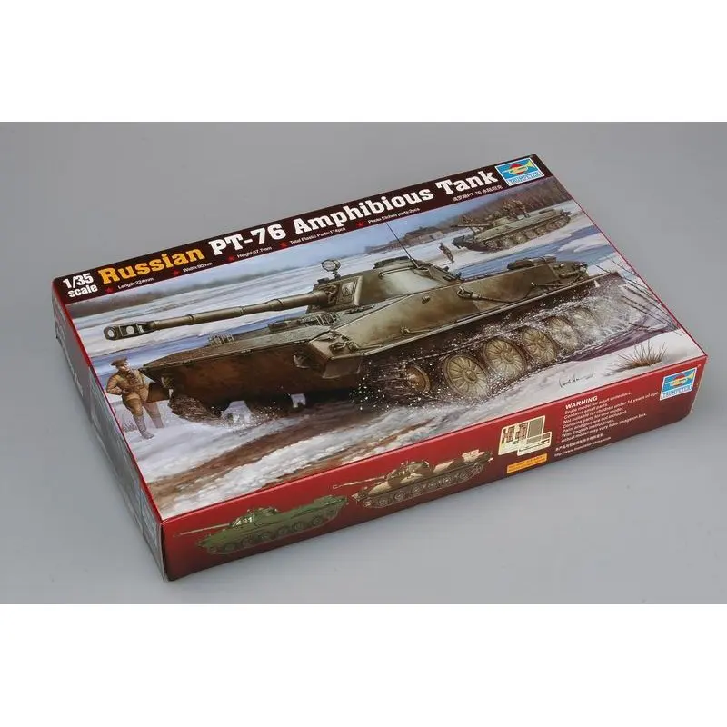 Trumpeter 00380 1/35 Ruská PT -76 Svetelná obojživelná nádrž - Modelová súprava na mierku