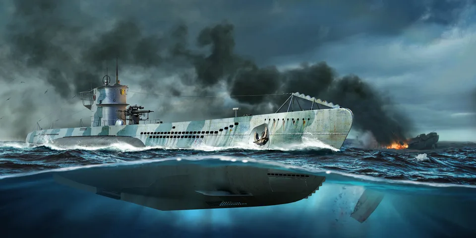 Trumpeter 05912 1/144 DKM TYPE VII-C U-Boat PLASTNÁ MODELOVÁ KOSTIKÁRA