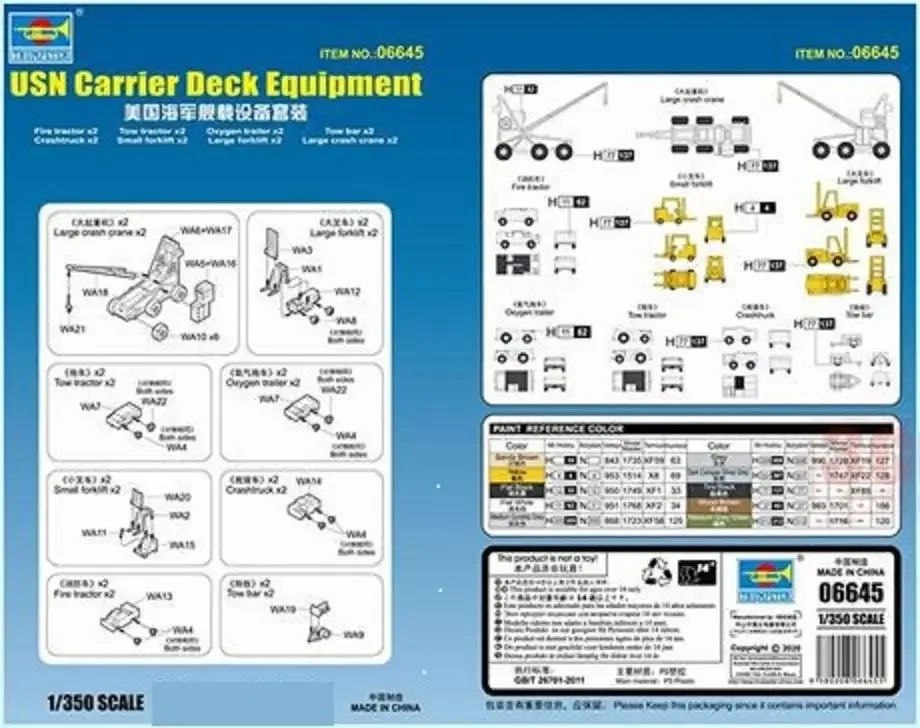 Trumpeter 06645 1/350 Scale Carrier Deck Deck Equipment 2020 Nový