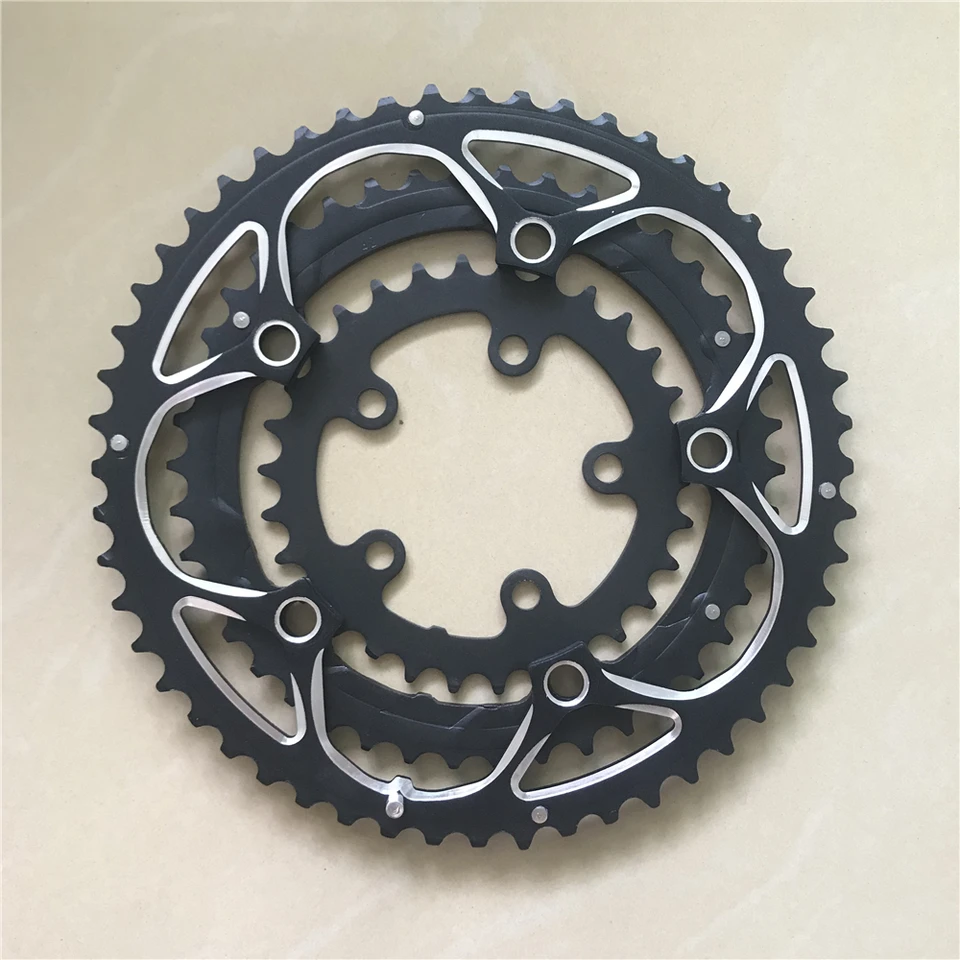 Truyou Road Bicycles 130-74 BCD Raining 52/42/30T Triple Speed ​​Chain Wheel MTB Skladacie bicykel CNC CNC Hliníková zliatina