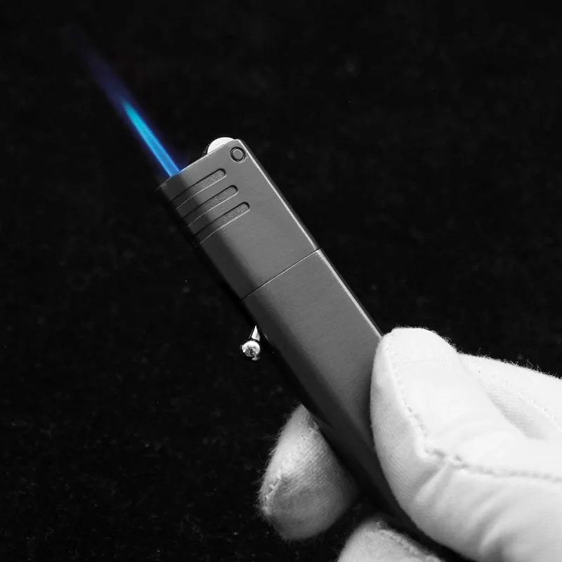 Tryska zapaľovateľná doplňuje vetru odolný voči butánu Bután Grinding Wheel Flint Svetovo Blue Flame Torch Spater