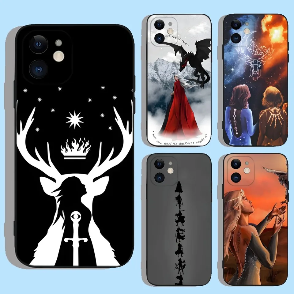 Trón telefónu Glass Aelin Galathynius pre Apple iPhone 15,14,13,12,11, XS, XR, X, 8,7, Pro, Max, Plus, Mini Silikone Black Cover