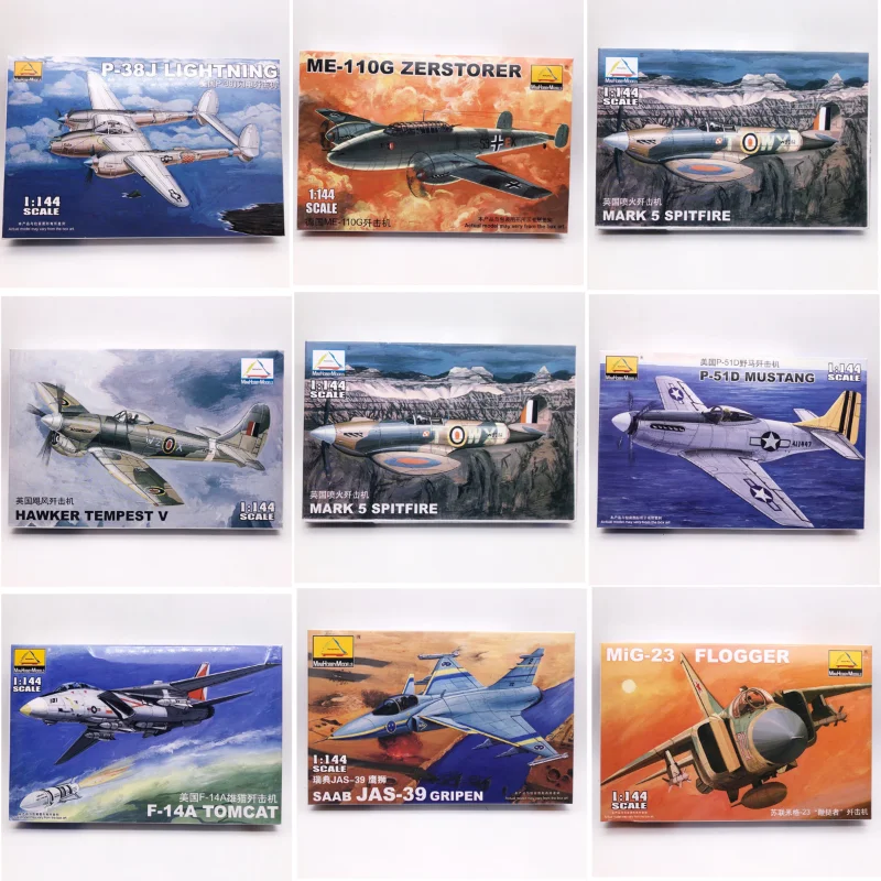 Trúbka Minihobby 1/144 Stupnica F-14A stíhacia zostava Bomber plastová hračka Bomber