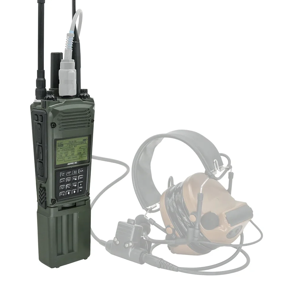 TS TAC-SKY PRC 163 Nefunkčné Walkie Talkie Model TACTICKÝ PRC-163 Harris vojenský rádiový figurín virtuálny box pre Baofeng UV5R