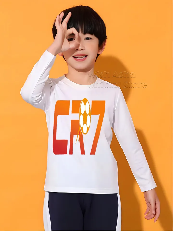 Tshirt CR7 chlapci a dievčatá letné oblečenie Detské detské tričko Tričko Sunshine Charming Fashion outdoor Training Sports Tee