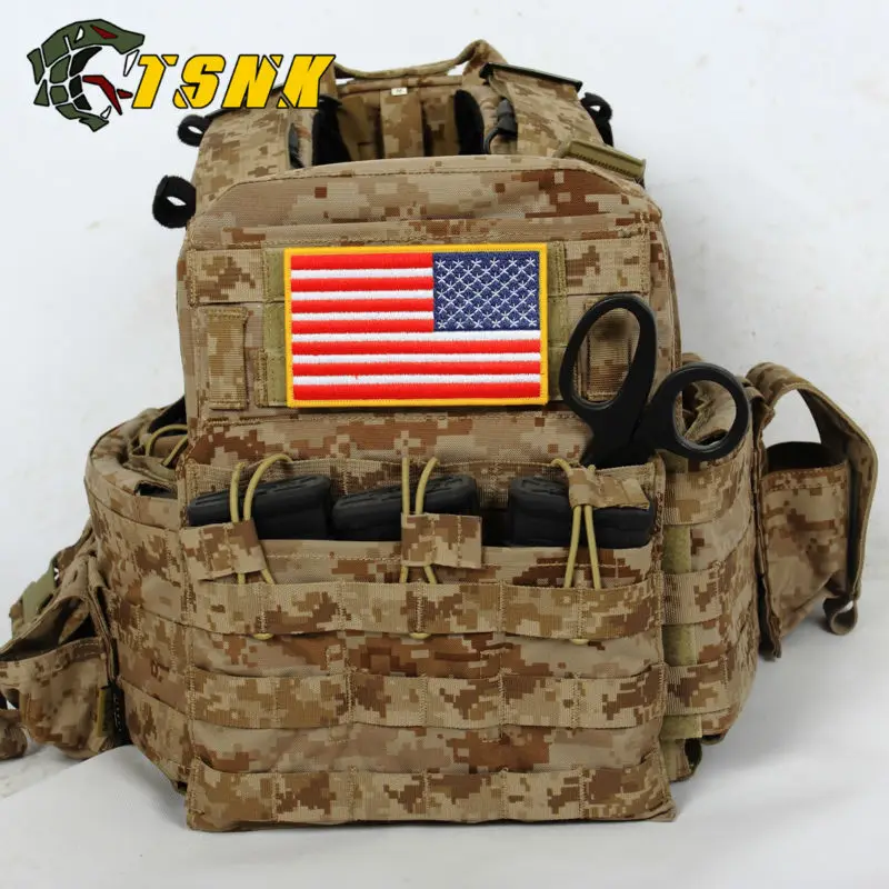 TSNK Vyšívací záplat taktický odznak veľkej veľkosti americká vlajka Armlet
