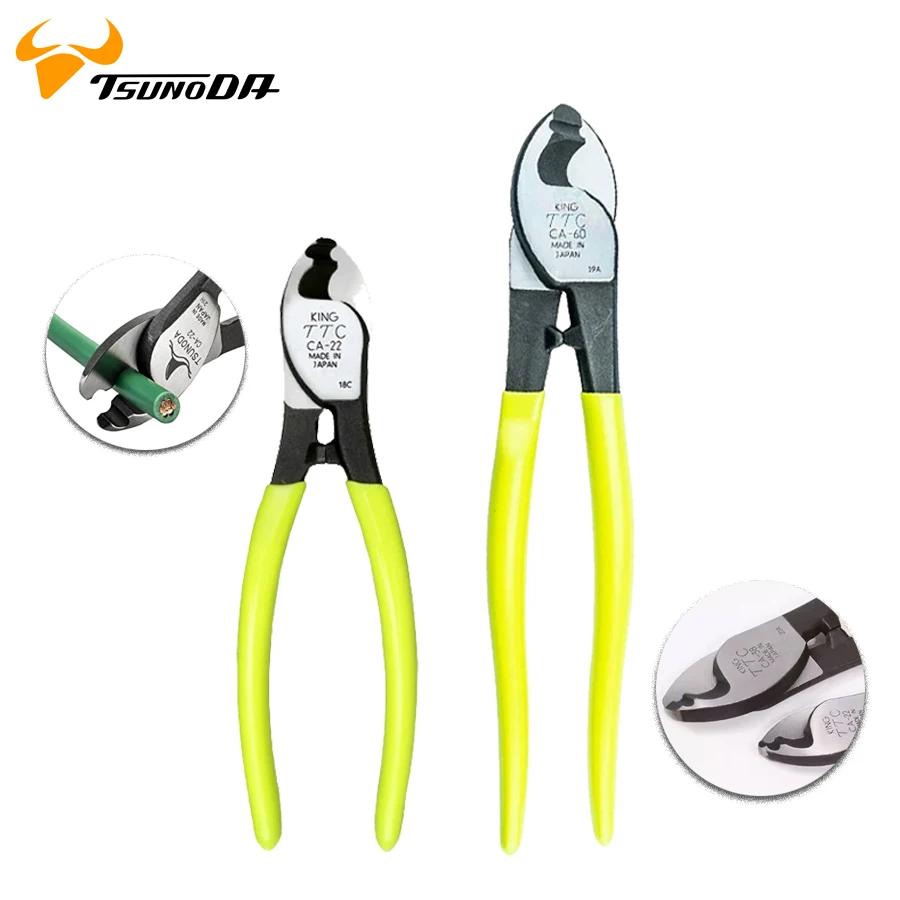 Tsunoda King TTC TTC Cutter Cutting Culiers Cut Copper Core Cable IV kábel atď. CA-22 CA-38 CA-60 OCA-60