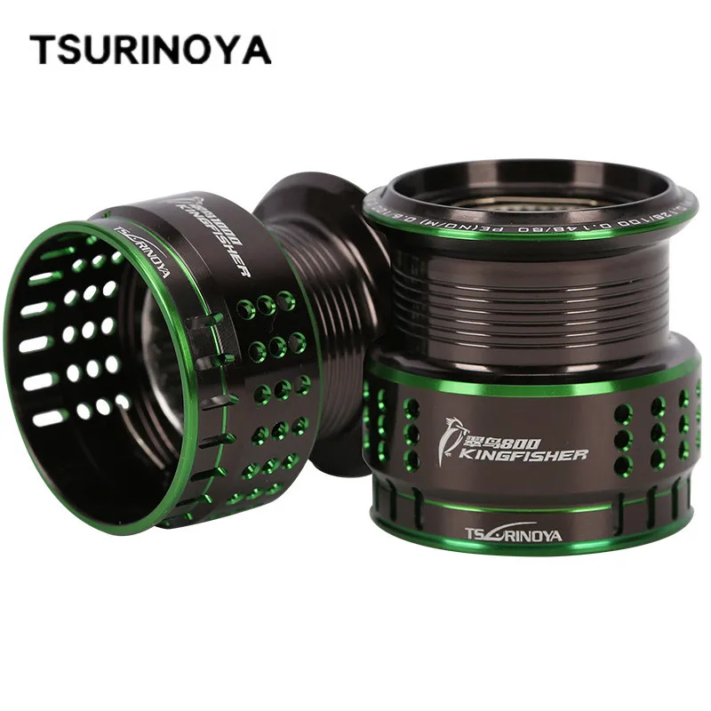Tsurinoya Kingfisher Spinning Fishing Naviatok na cievku 800 1000 1500 s 1500 náhradná cievka pre domácich majstrov rybárskych náčiní plytká hlboká cievka