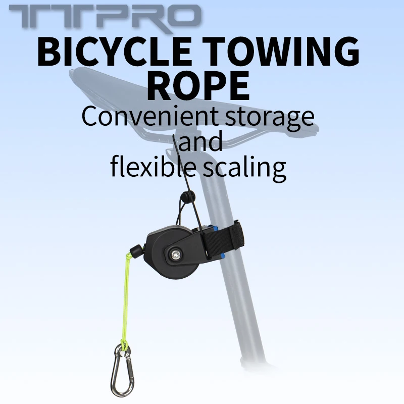 Ttpro bicykel prívesy lano flexibilné teleskopické rodičovské dieťa ťahanie lana príves MTB Bike Pohodlné prívesné lano vonkajšie náradie