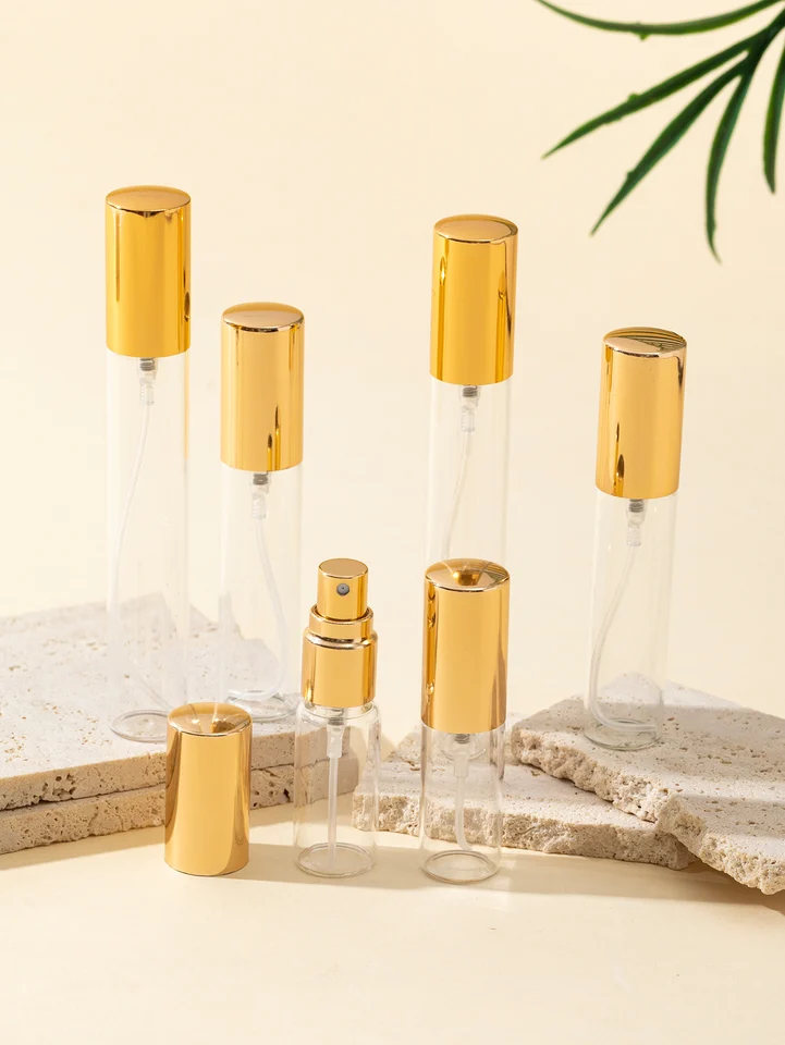 Tuhao Gold 35/Batch 5ml10ml15 ml Zhrubnutý sklenený sprejový fľaša na špičkové dámske dámske parfumy fľaša Mini prenosné cestovanie Essential