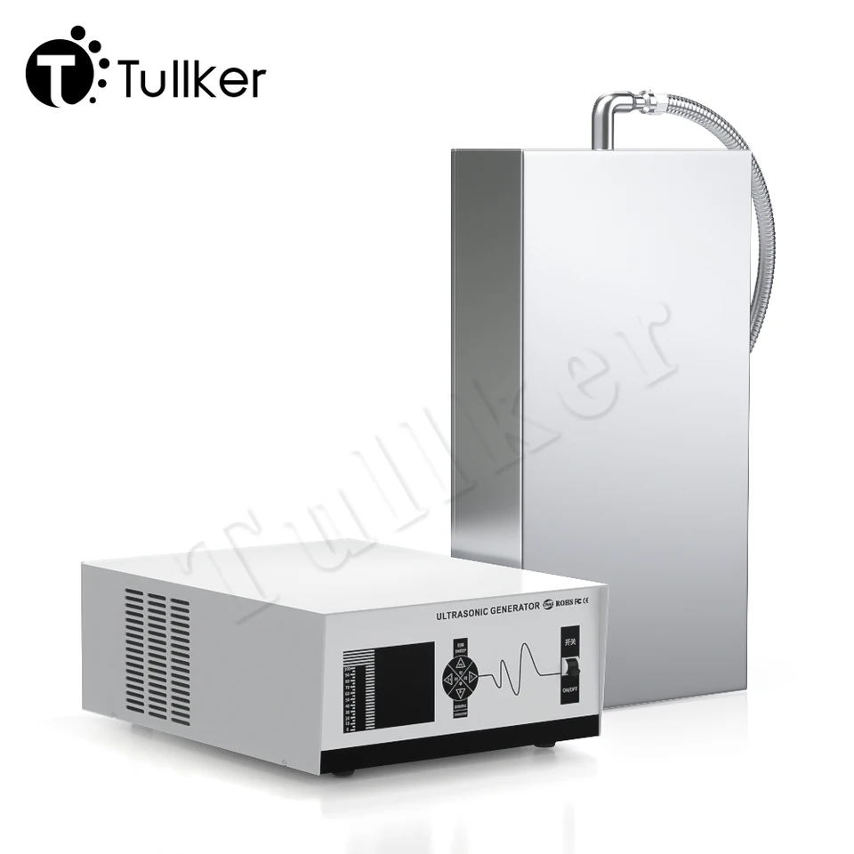 Tullker 900W ultrazvukový čistiaci prostriedok Vstup Imerible Vibrator Board Ultrazvuk Ultrazvuk podložky Hardware Injector Injector Coil Coil Cleaning