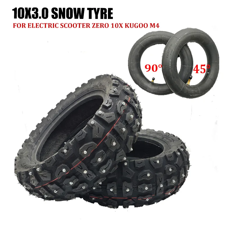 Tuovt 255x80 Pneumatiky zimných snehových pneumatík pre elektrický skúter nula 10x Dualtron Kugao M4 10 palca 10x3,0 80/65-6 Off Road Tire