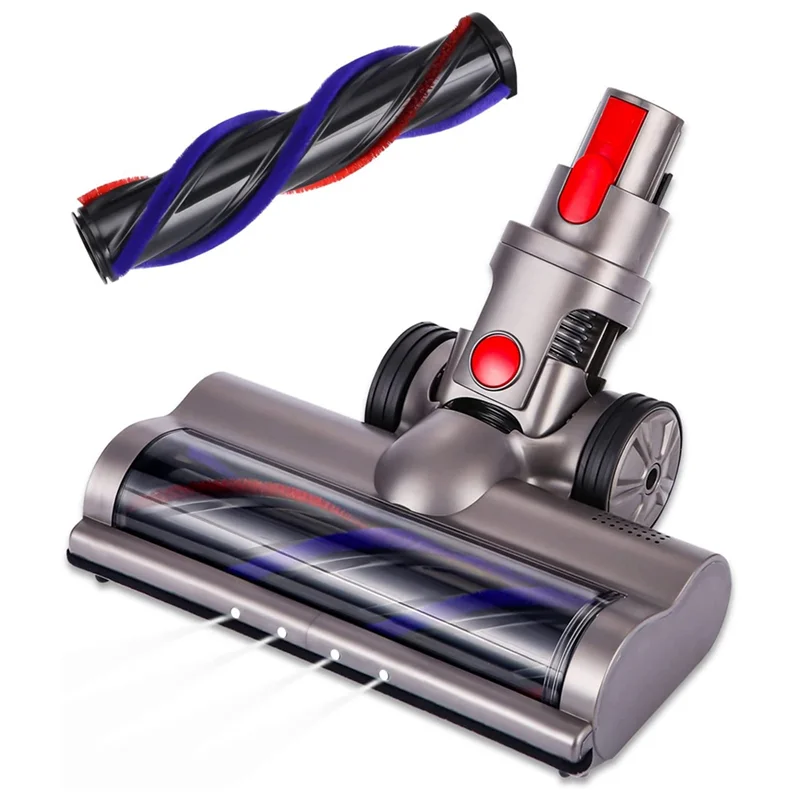 Turbo Electric Motorized Brush pre V7 V8 V10 V11 V15 Čistič kefy s LED svetlom pre kobercovú dlaždicu tvrdú podlahu
